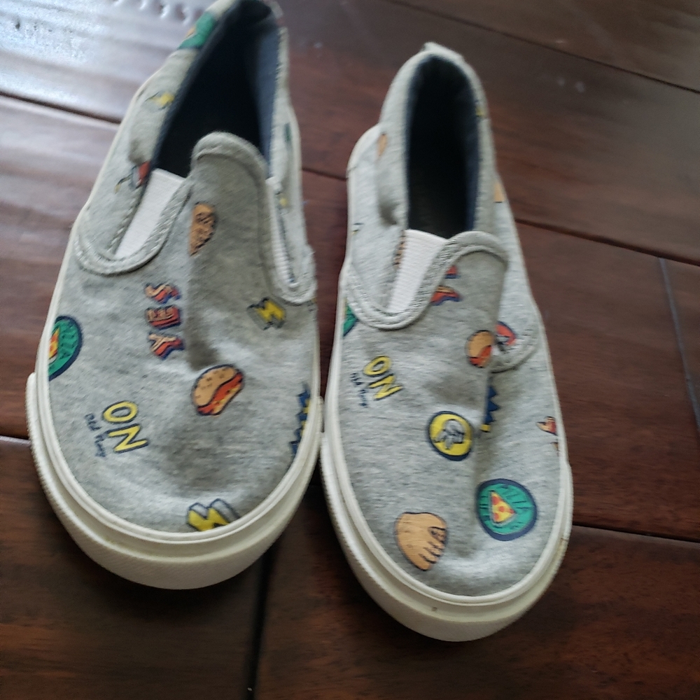Boys Toddler Gray Old Navy Slip    On Shoes